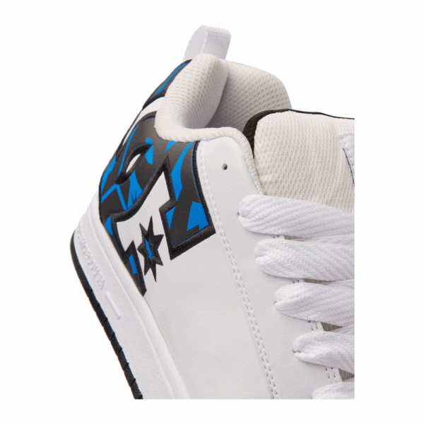TENIS HOMBRE BLANCO AZUL DC SHOES COURT GRAFFIK - Imagen 7