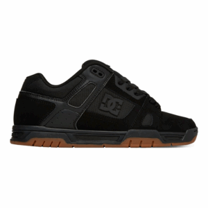 Tenis Dc Stag Todo Negro Liga Hombre Original 320188bgm