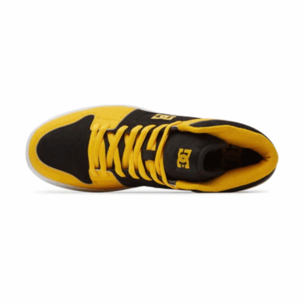 TENIS NEGROS HOMBRE AMARILLOS BOTA DC SHOES MANTECA HI - Imagen 5