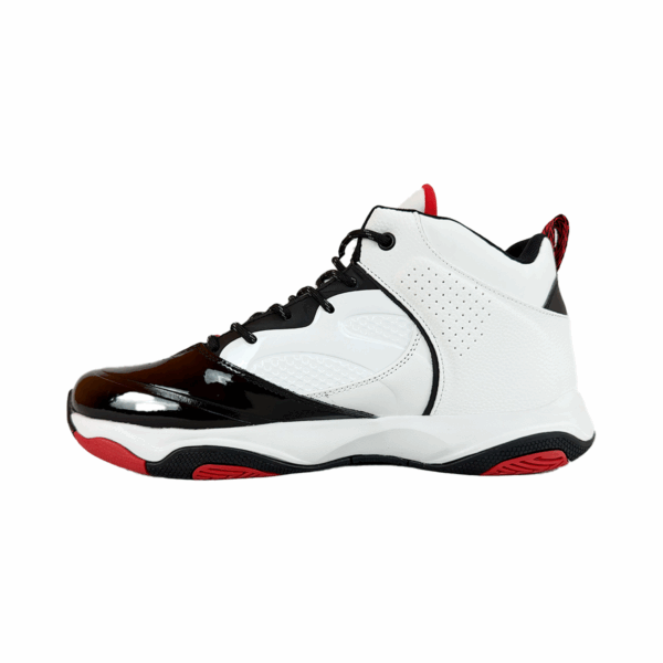 tenis blancos negros rojs shaq BOTA storm basquetball - Imagen 2