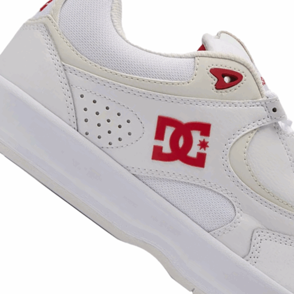 tenis blanco hombre rojo dc shoes kalynx chunky - Imagen 4
