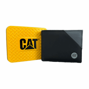 CARTERA PARA HOMBRE NEGRO CAT TARJETERO BILLETERA