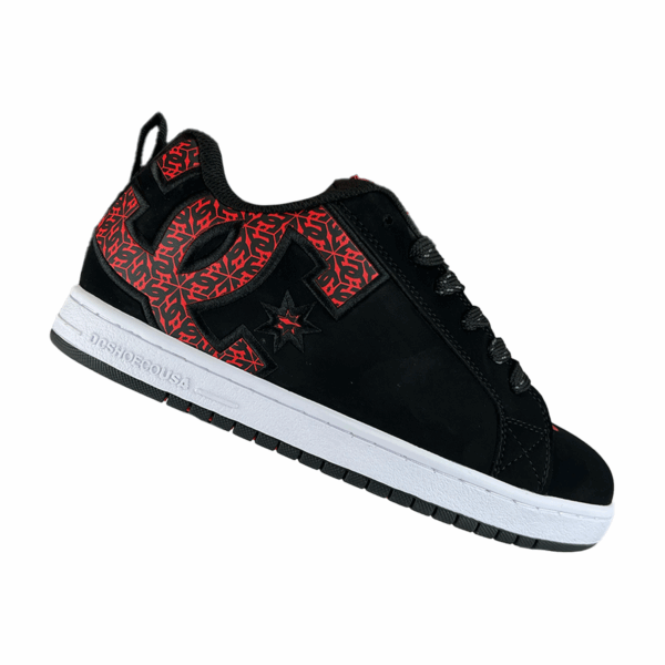 Tenis para Hombre Negros Rojos Court Graffik Dc Shoes - Imagen 2
