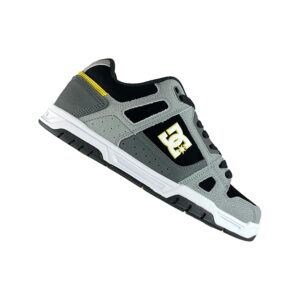 TENIS HOMBRE GRIS NEGRO AMARILLO DC SHOES STAG