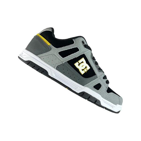 TENIS HOMBRE GRIS NEGRO AMARILLO DC SHOES STAG