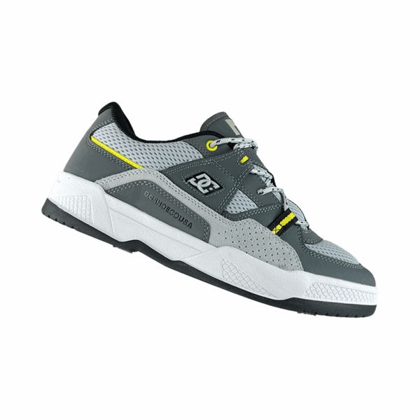 TENIS HOMBRE GRIS AMARILLO DC SHOES CONSTRUCT - Imagen 2