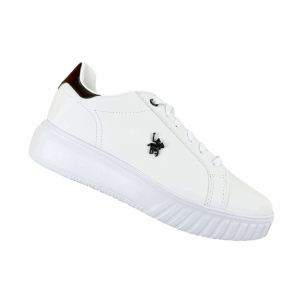 Tenis Para Mujer Plataforma Polo Club Blanco Sintetico - Imagen 2