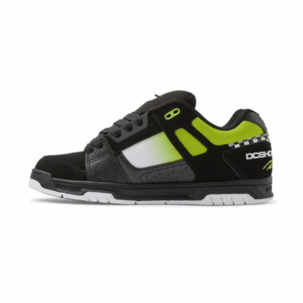TENIS NEGRO HOMBRE VERDE STAG DC SHOES ORIGINAL - Imagen 3
