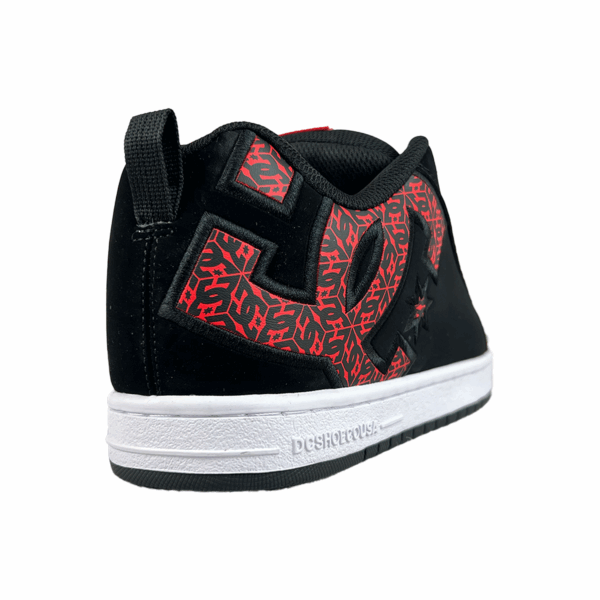 Tenis para Hombre Negros Rojos Court Graffik Dc Shoes - Imagen 4