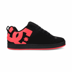 tenis mujer negros rosa court graffik original