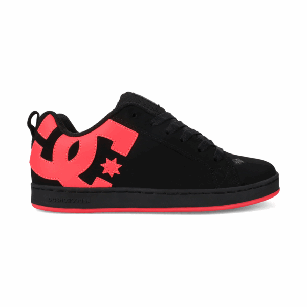 tenis mujer negros rosa court graffik original