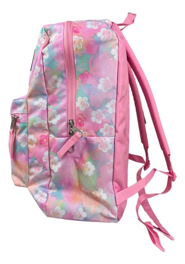 Mochila Escolar Jansport Cross Town Rosa Floral 26l - Imagen 4